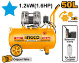 🔥 Compresseur 50L 1200W (1.6HP) | Silencieux INGCO ACS112501