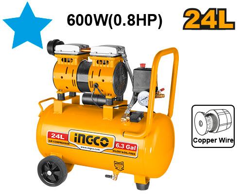 🔥 Compresseur 24L 600W (0.8HP)  | Ultra Silencieux INGCO ACS175241