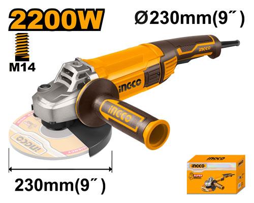 🔥 Meuleuse Angulaire 2200W – Ø230 mm | INGCO AG220018