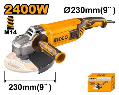 🔥 Meuleuse Angulaire 2400W – Ø230 mm | INGCO AG24008