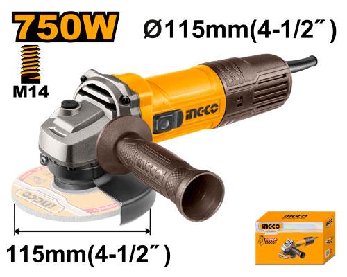 ⚡ Meuleuse Électrique 750W – 115 mm | INGCO AG75028