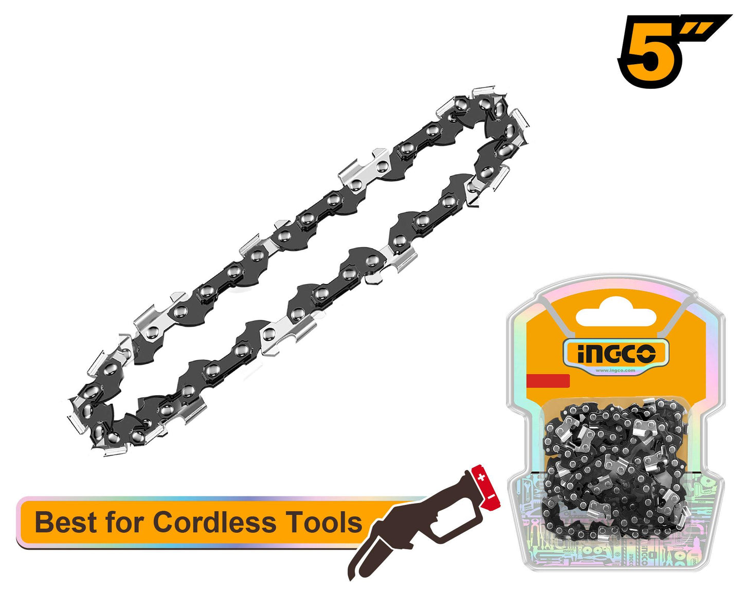 Chaîne de Tronçonneuse 5" – 32 Maillons | INGCO AGSC50501