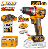 🔥 Perceuse Visseuse Sans Fil Brushless 20V – 55Nm | INGCO CDLI205582