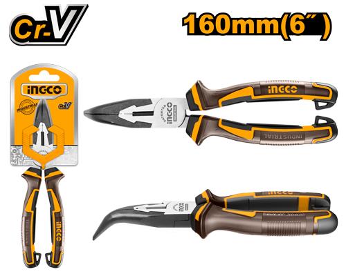 🔥 Pince 6" / 160 mm Cr-V – Finition Noire Polie | INGCO HBNP28168