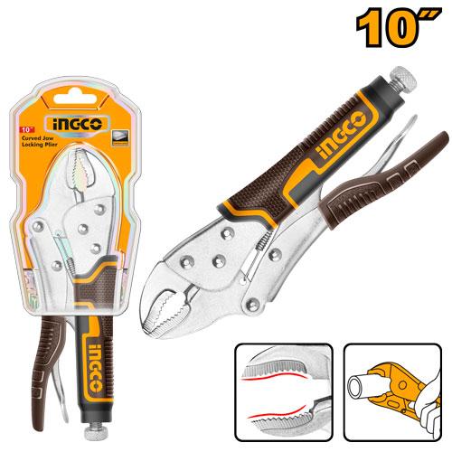 🔥 Pince 10" en Acier Carbone – Finition Nickelée | INGCO  HCJLW0210