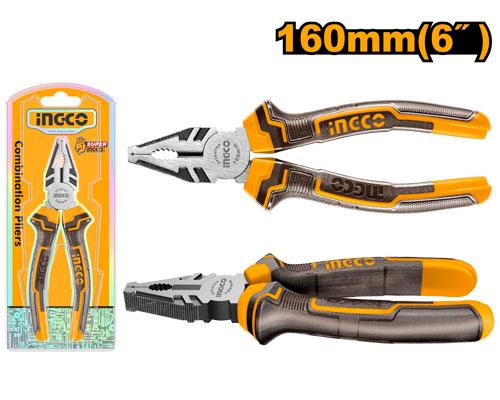 🔥 Pince 6" / 160 mm – Finition Antirouille | INGCO HCP08168