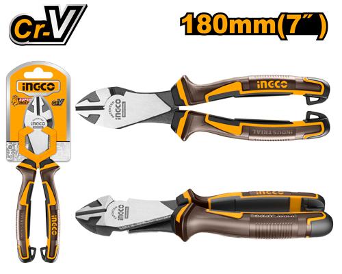 🔥 Pince 7" / 180 mm Cr-V – Finition Noire Polie | INGCO HHDCP28188