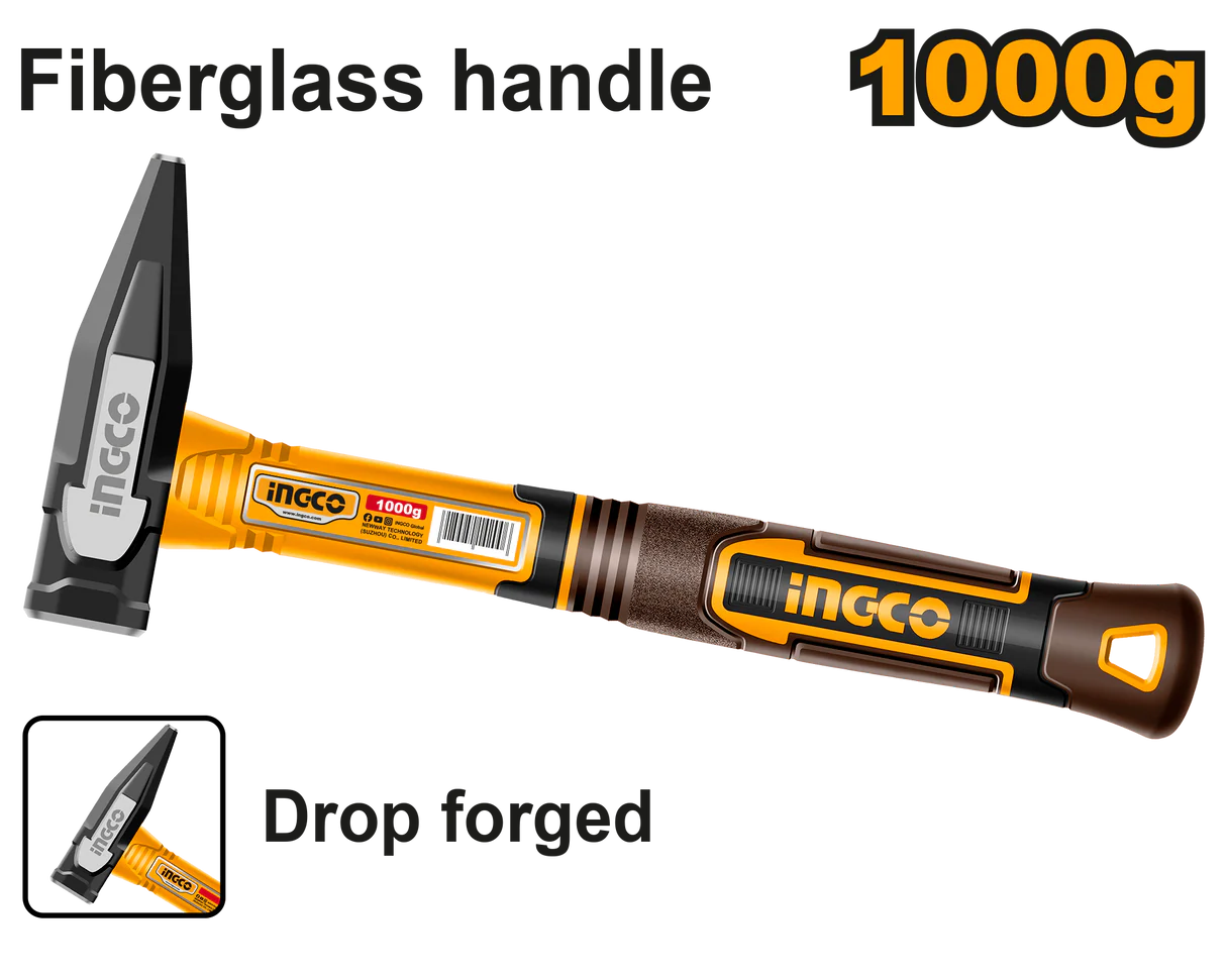 Marteau de Charpentier 1000 g – Tête Forgée | INGCO HMH821000
