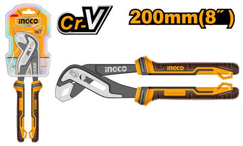 🔥 Pince Réglable 8" / 200 mm Cr-V – Ouverture Max. 35 mm  | INGCO  HPP28208
