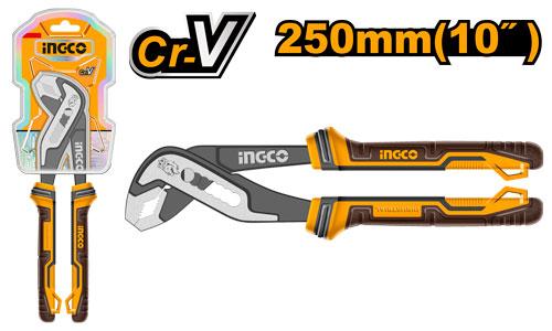 🔥 Pince Multiprise 10" / 250 mm Cr-V – Ouverture Max. 40 mm | INGCO HPP28258
