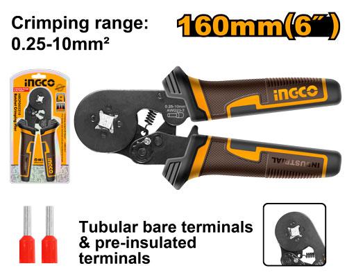 🔥 Pince à Sertir 6" – 0,25 à 10 mm² | INGCO HRCPG05210