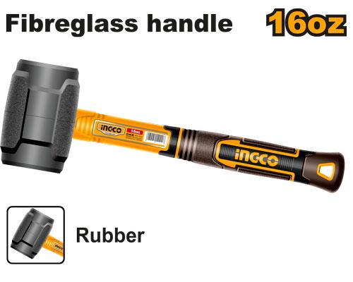 🔥 Maillet en Caoutchouc 450 g (16 oz) – INGCO HRUH8816