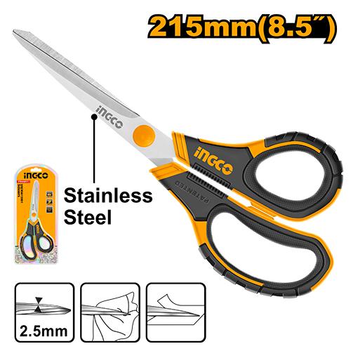 🔥 Ciseaux Professionnels 8,5" / 215 mm – Acier Inoxydable |  INGCO  HSCRS812001