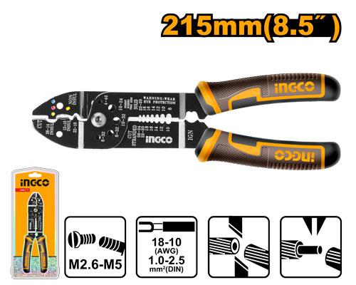 🔥 Pince à Dénuder Multifonction 8,5" / 215 mm –  INGCO HWSP851