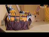🔥 Sac à Outils 13" Résistant avec 6 Poches 12kg | INGCO HTBG281328