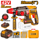 🔥 Perforateur Burineur Sans Fil 42V Brushless SDS Plus 2.5J | INGCO CRHLI422682