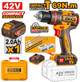 Perceuse À Percussion Sans Fil Compact Brushless 69N.M 42V [CIDLI426981]