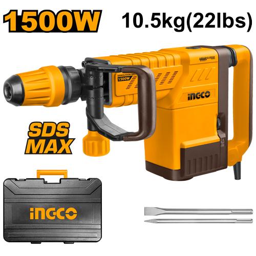 🔥 Marteau Démolisseur SDS Max 1500W – 6-25J | INGCO PDB15006