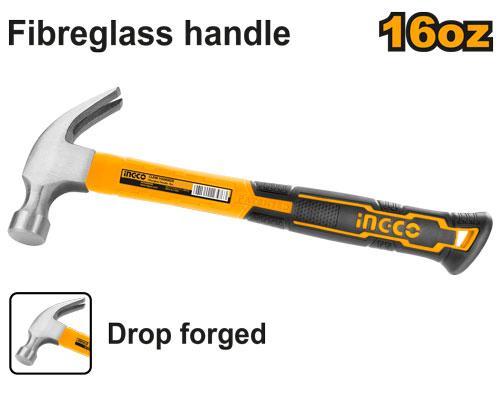 🔥 Marteau de Charpentier – Tête Forgée | INGCO HCHS8016
