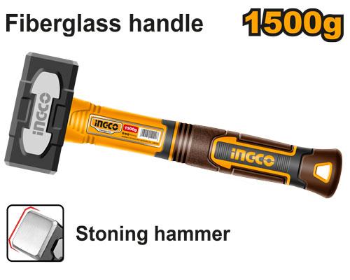 🔥 Marteau de Charpentier 1500g –Tête Forgée | INGCO HSTH81500